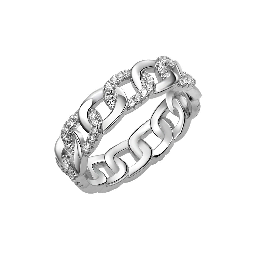 Silver Cuban Ring product photo