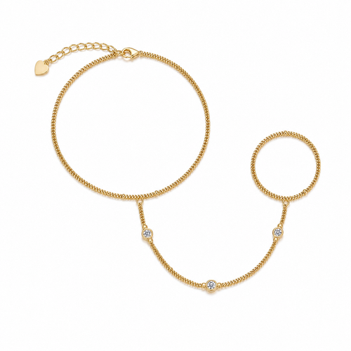 Gold Hand Chain studio close-up
