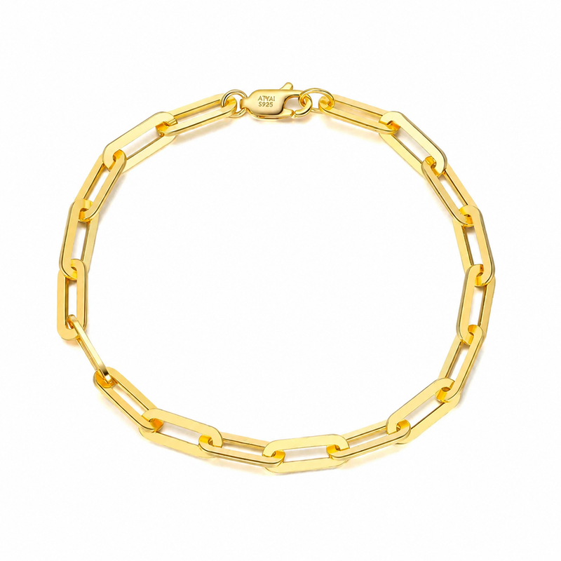 Gold Paperclip Bracelet product photo