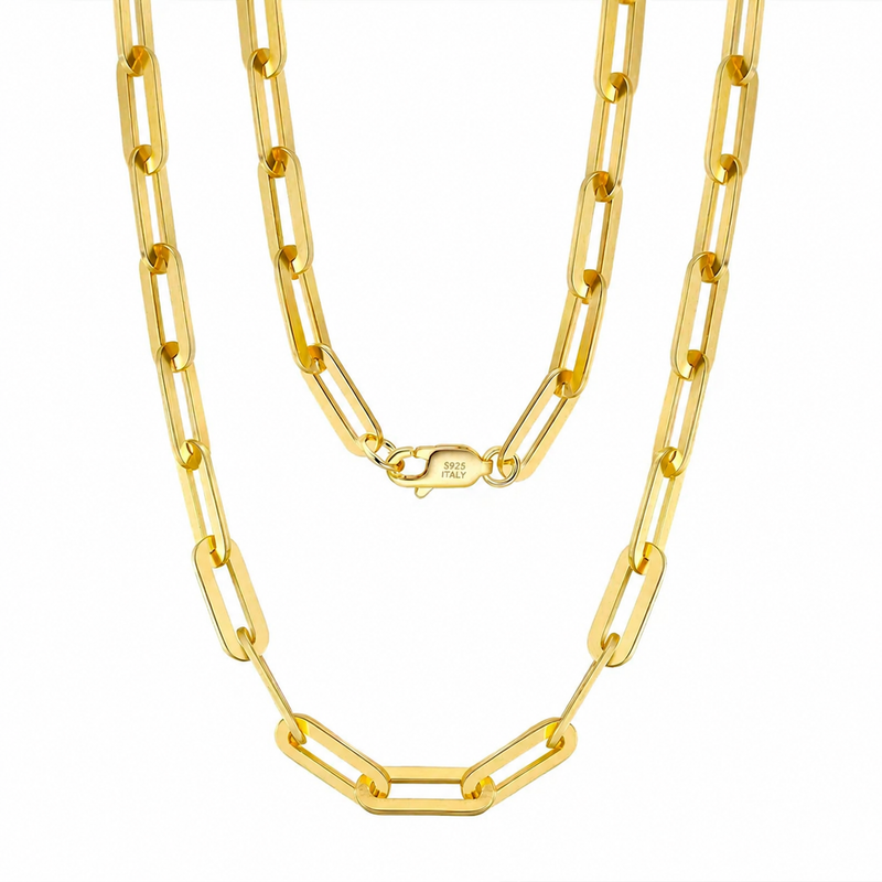 Gold Paperclip Necklace product photo