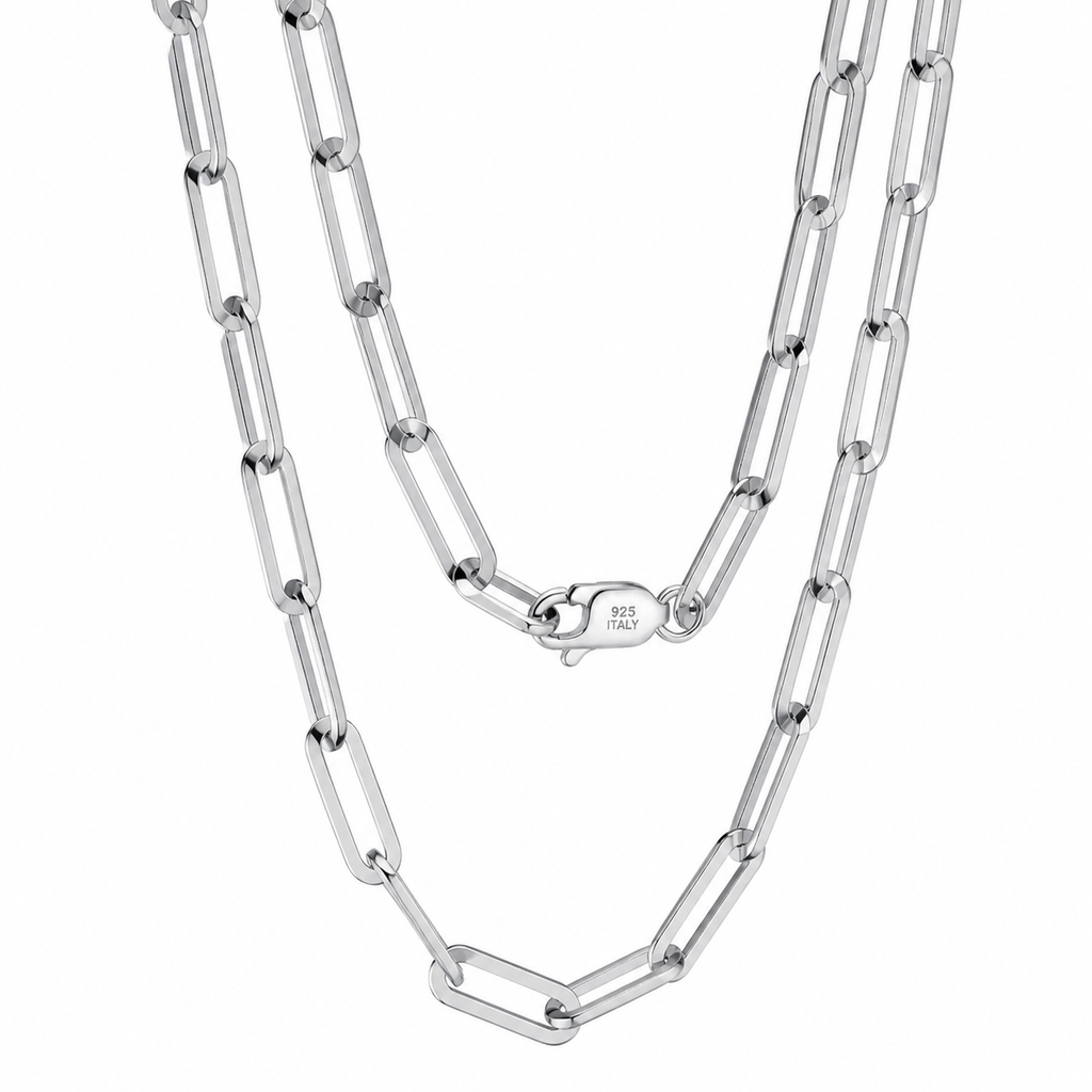 Silver Paperclip Bracelet