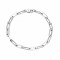 Silver Paperclip Bracelet