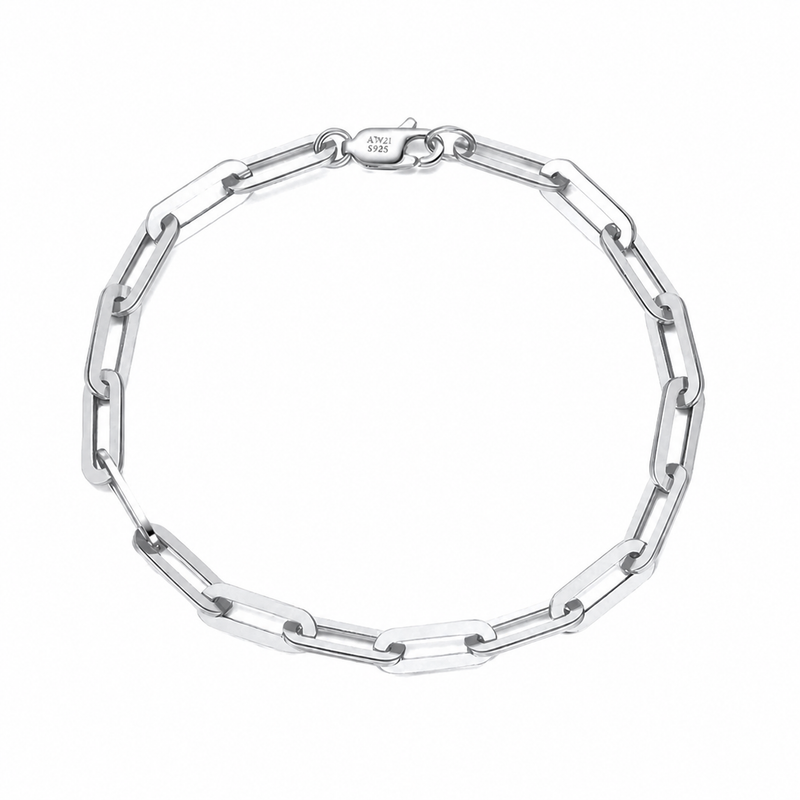 Silver Paperclip Bracelet main product photo