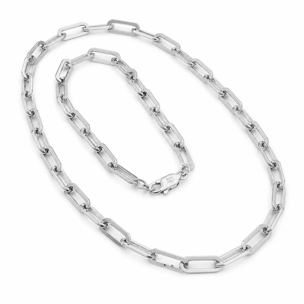 Silver Paperclip Necklace